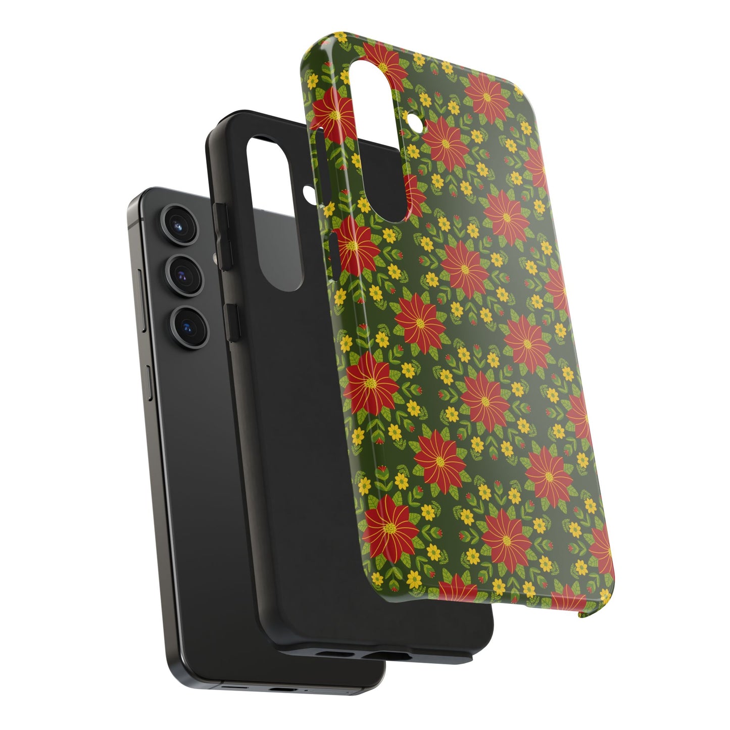 Poinsettias Tough Phone Cases