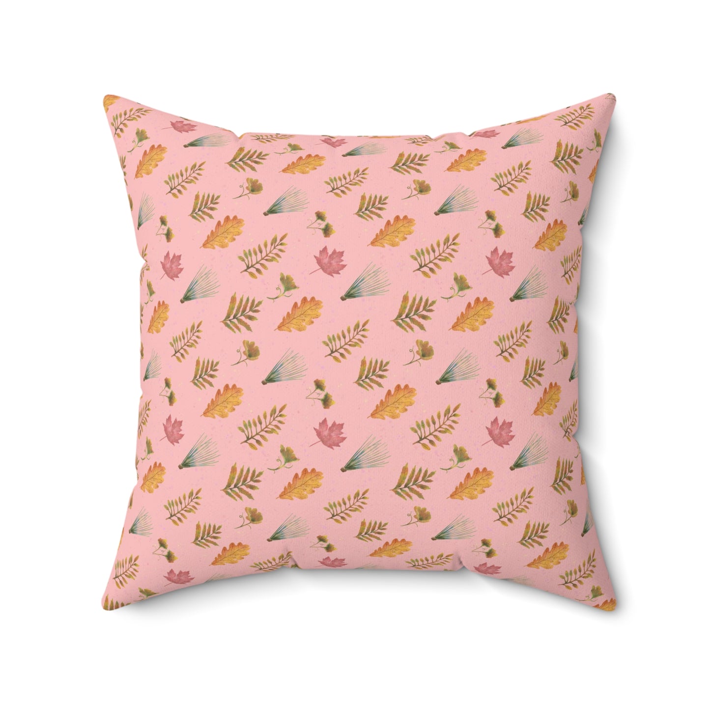 Autumn Leaves Spun Polyester Square Pillow