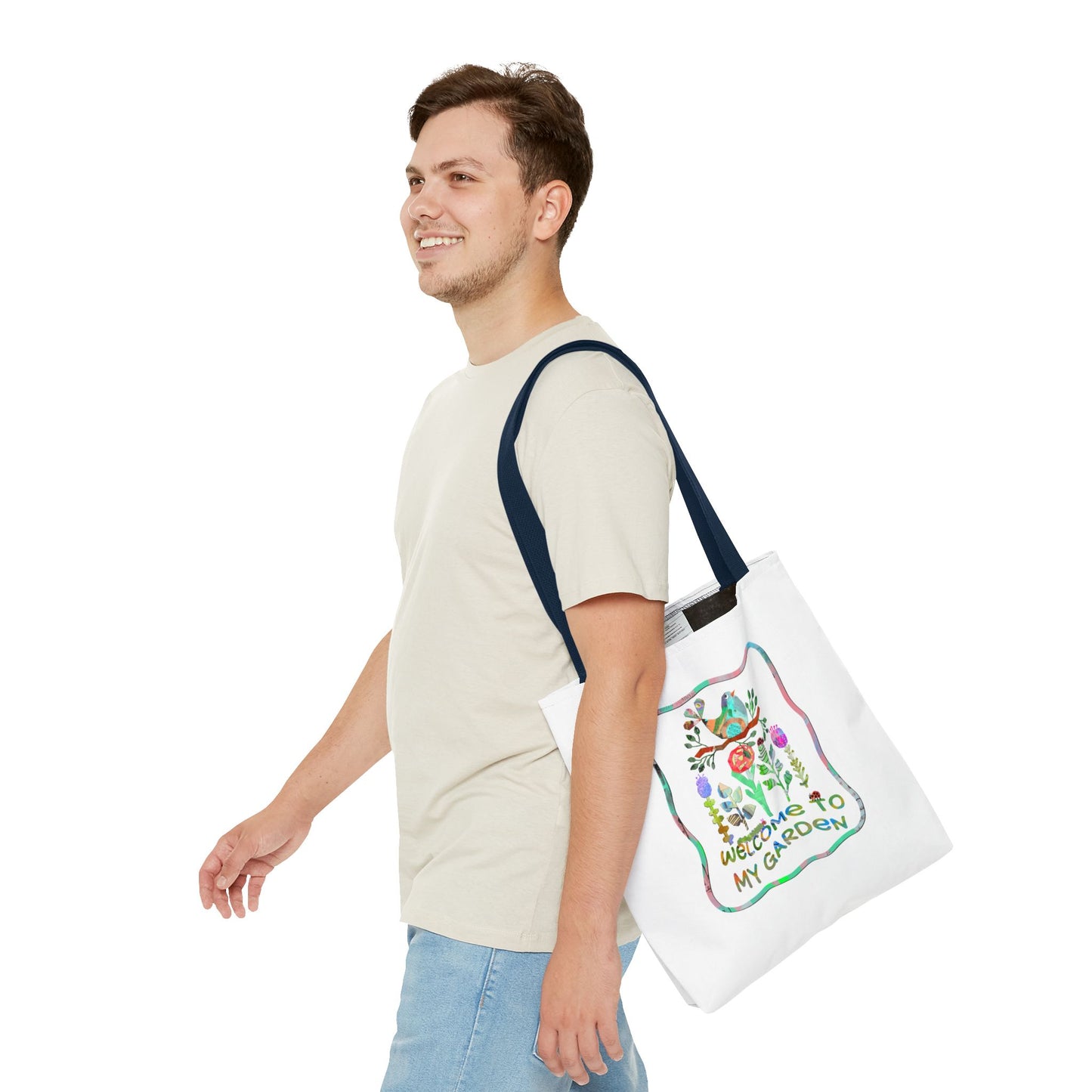 Welcome to My Garden Collage Tote Bag