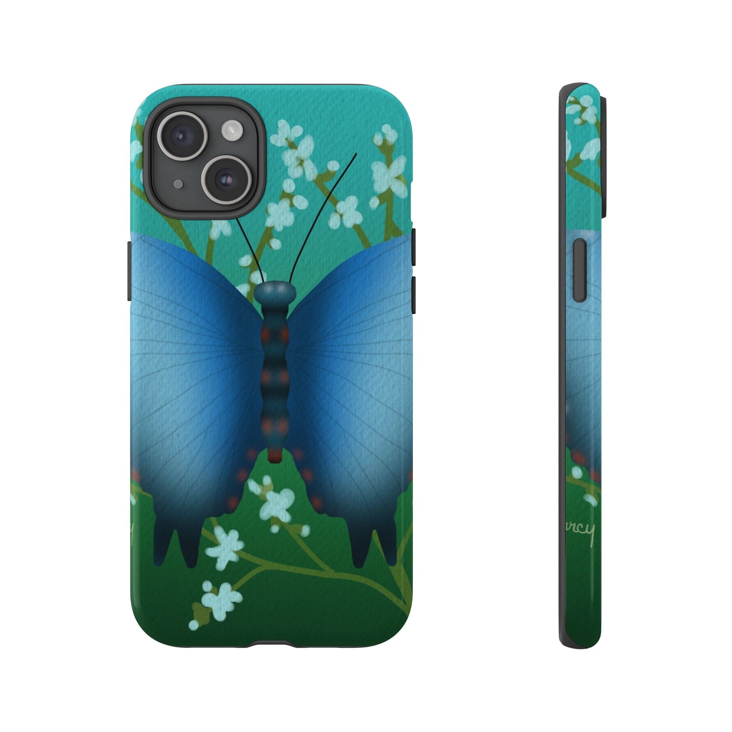 Blue Butterfly Tough Phone Case