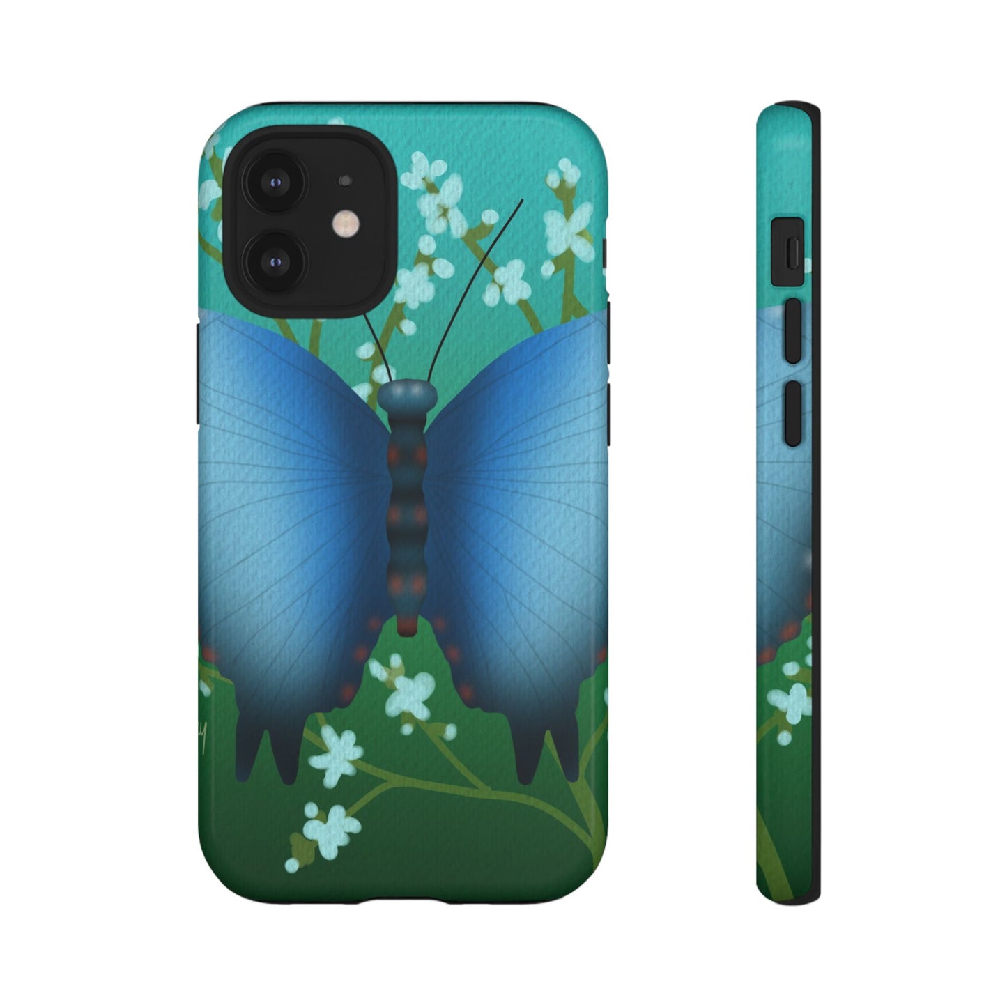 Blue Butterfly Tough Phone Case