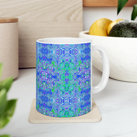 Boho Lavender Garden Mug Ceramic Mug 11oz