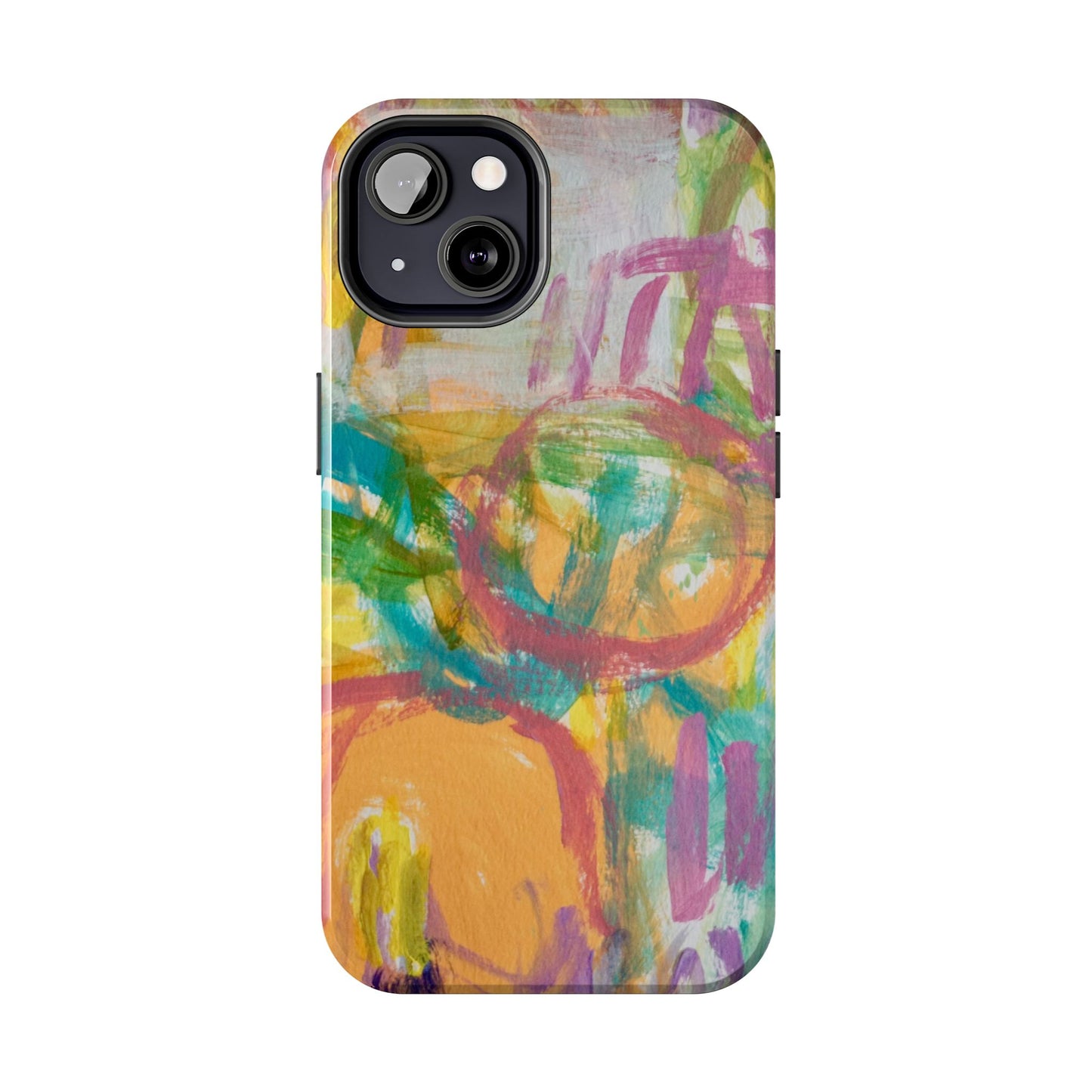 Abstract Pastel Circles Tough Phone Cases