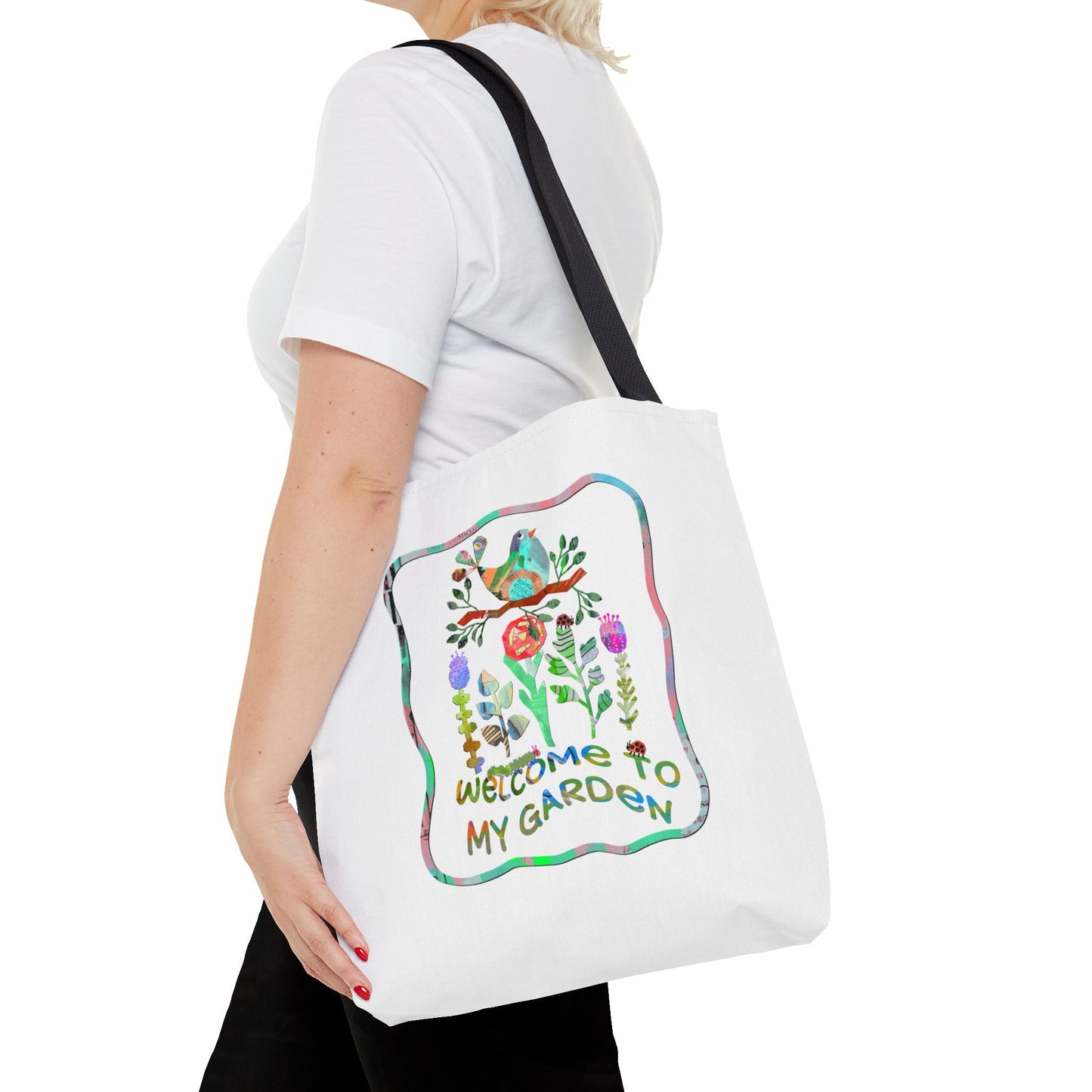 Welcome to My Garden Collage Tote Bag