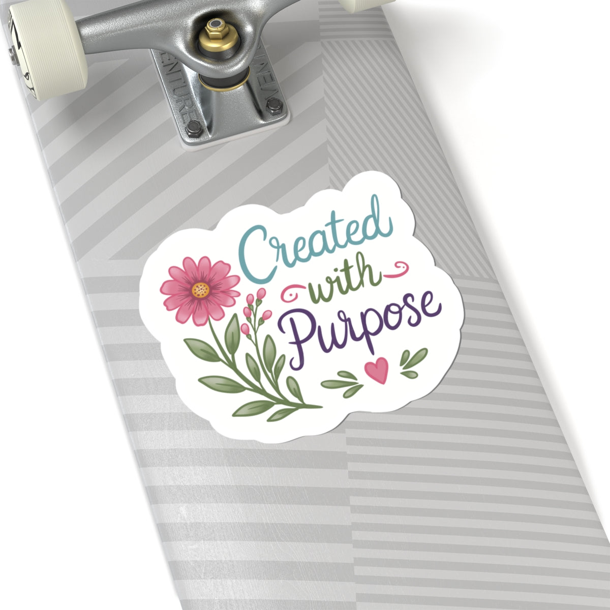Created with Purpose Floral Kiss-Cut Sticker