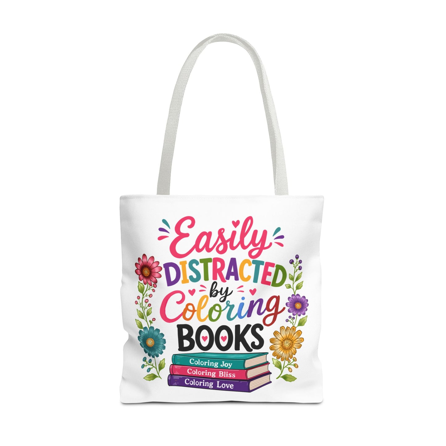 Easily Distracted by Coloring Books Tote Bag