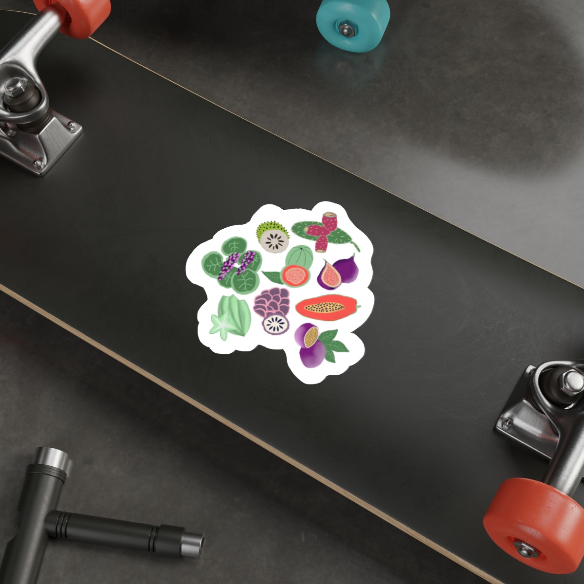 Tropical Fruit Die Cut Sticker