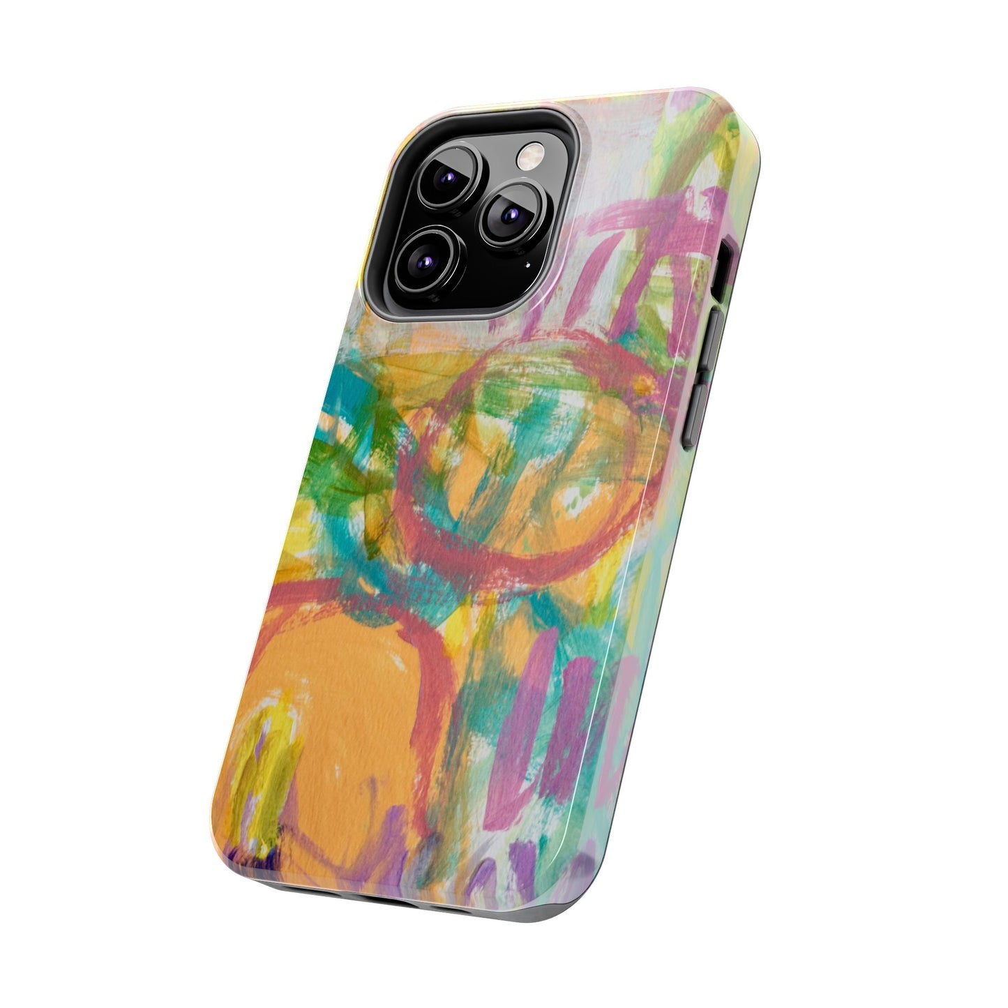 Abstract Pastel Circles Tough Phone Cases