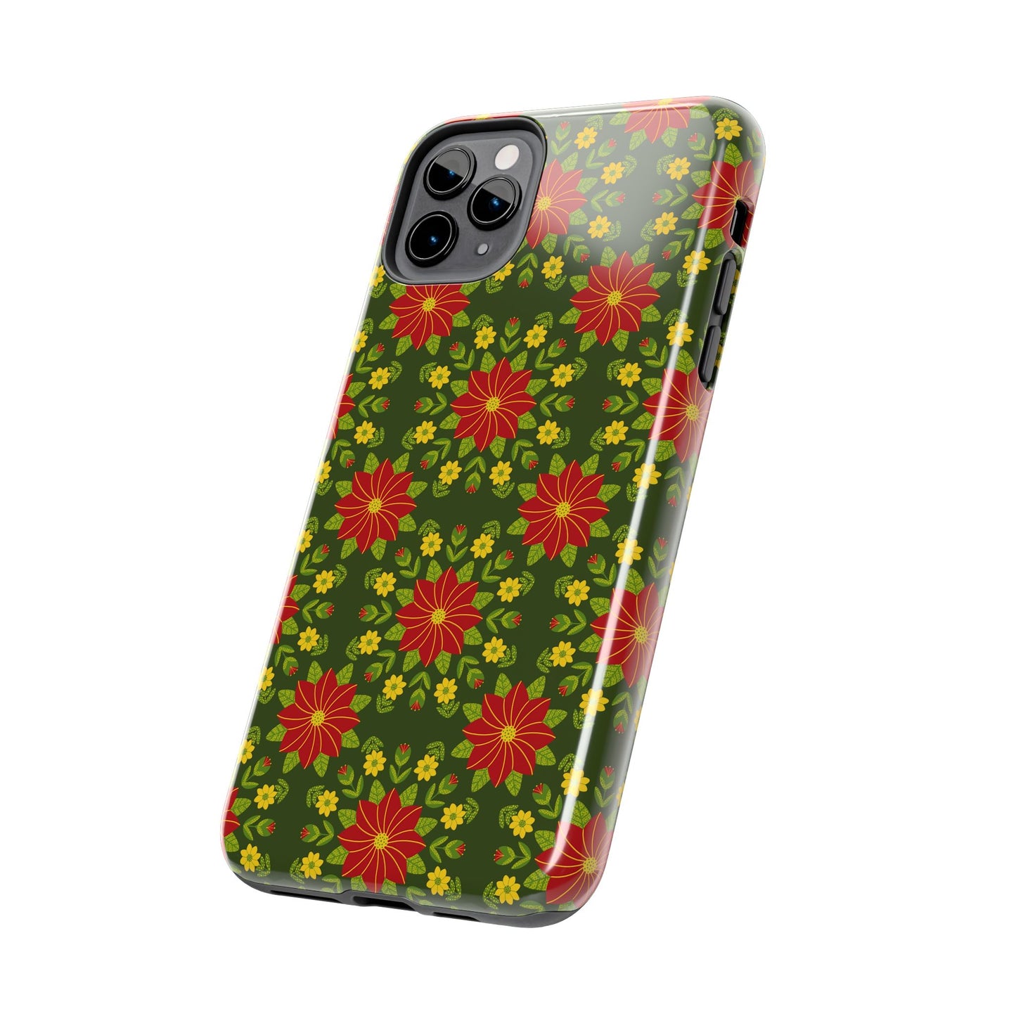 Poinsettias Tough Phone Cases