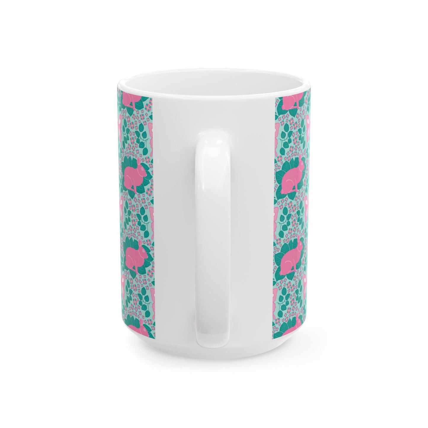 Bunnies & Butterflies Ceramic Mug (11oz & 15oz)