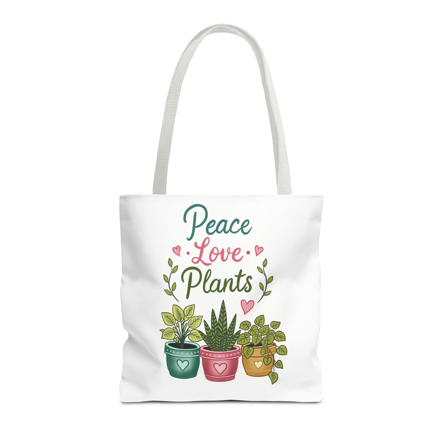 Peace Love Plants Tote Bag – Botanical Faith Canvas Shopper