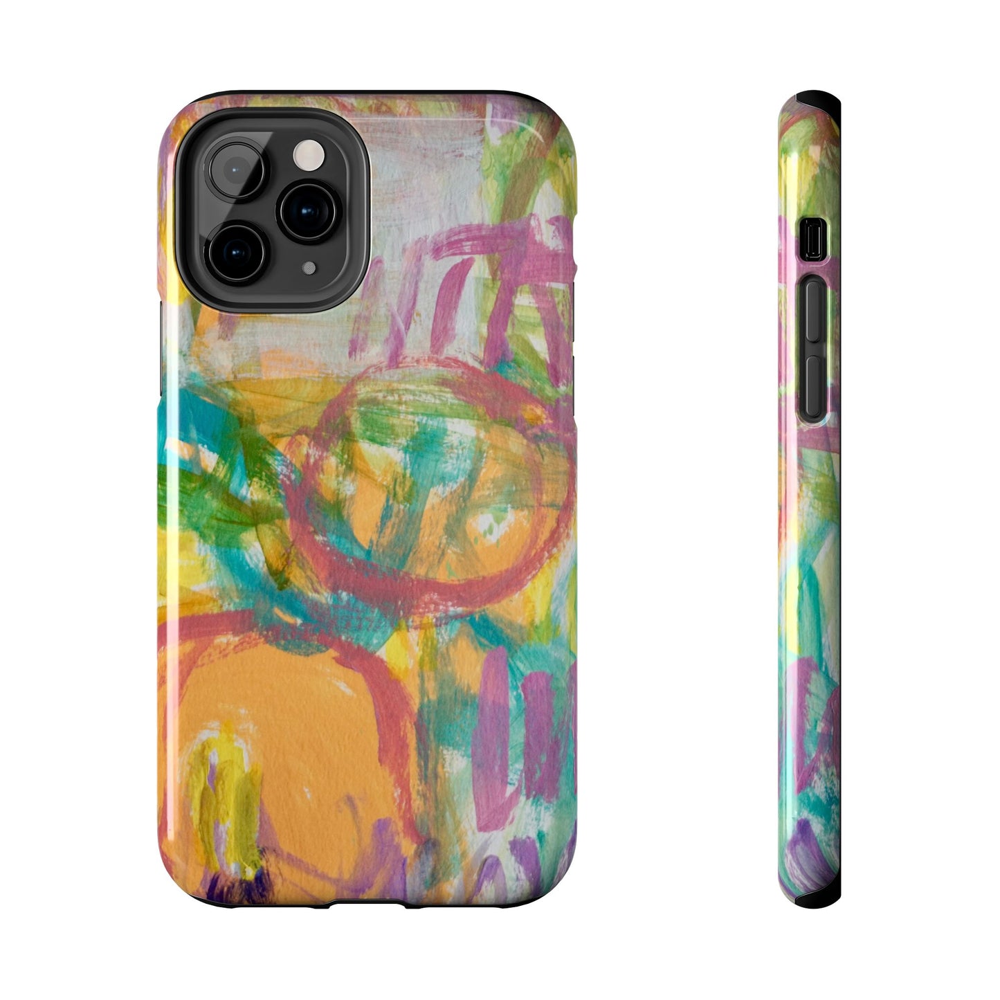 Abstract Pastel Circles Tough Phone Cases