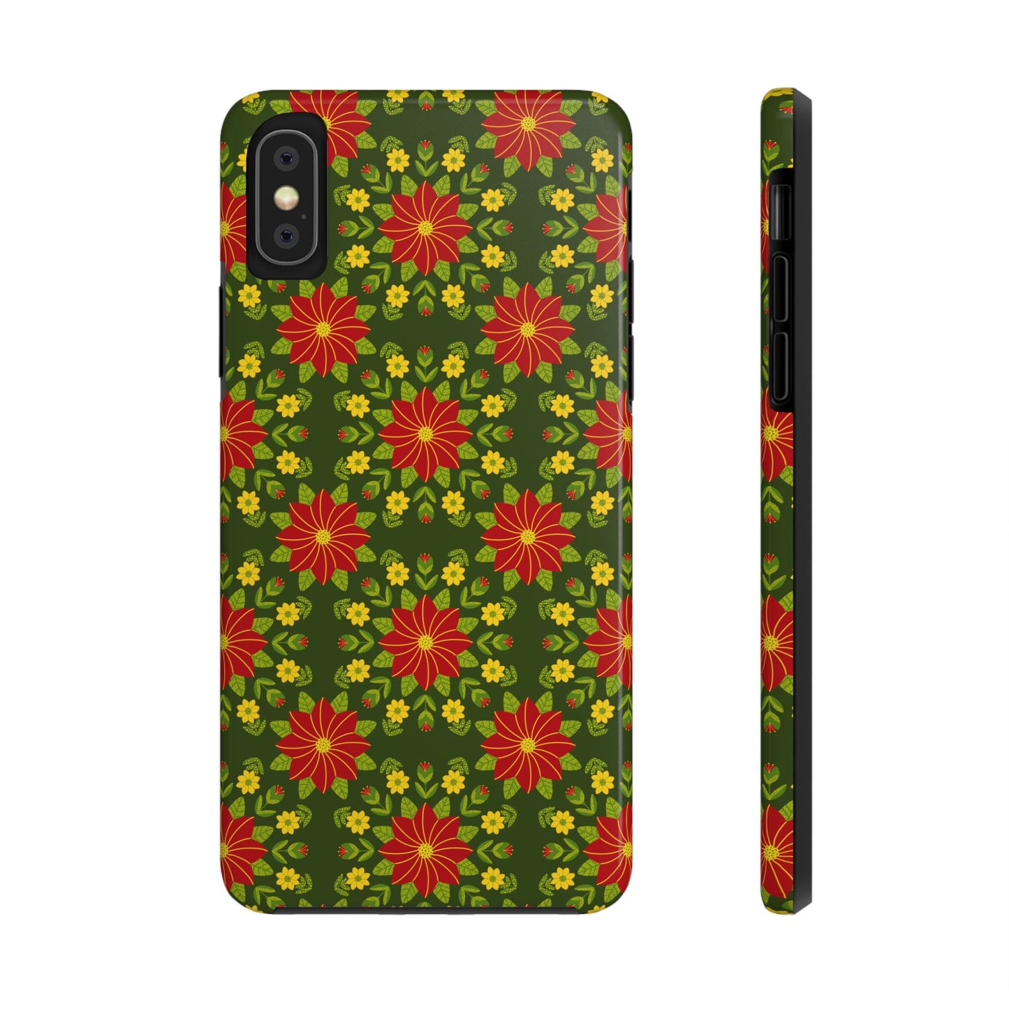 Poinsettias Tough Phone Cases