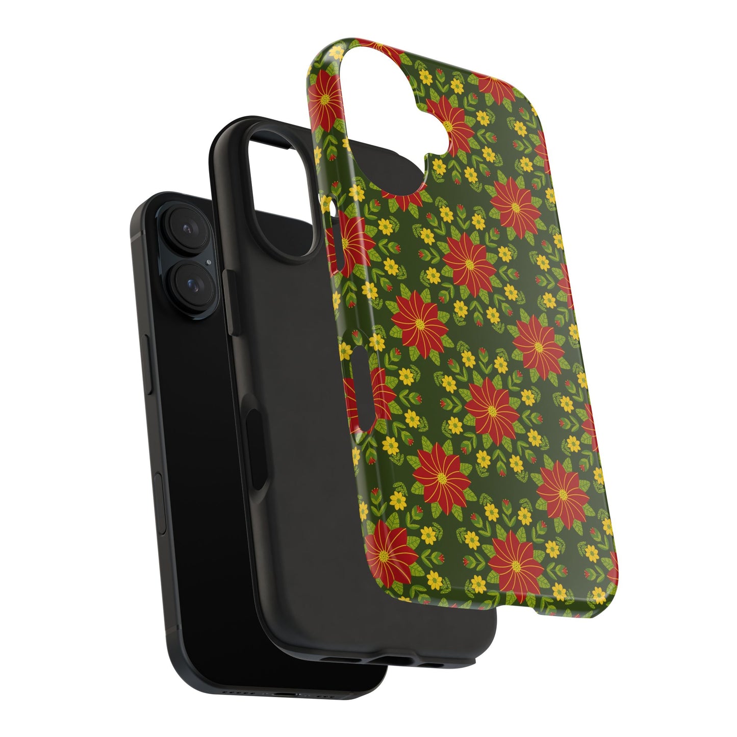 Poinsettias Tough Phone Cases