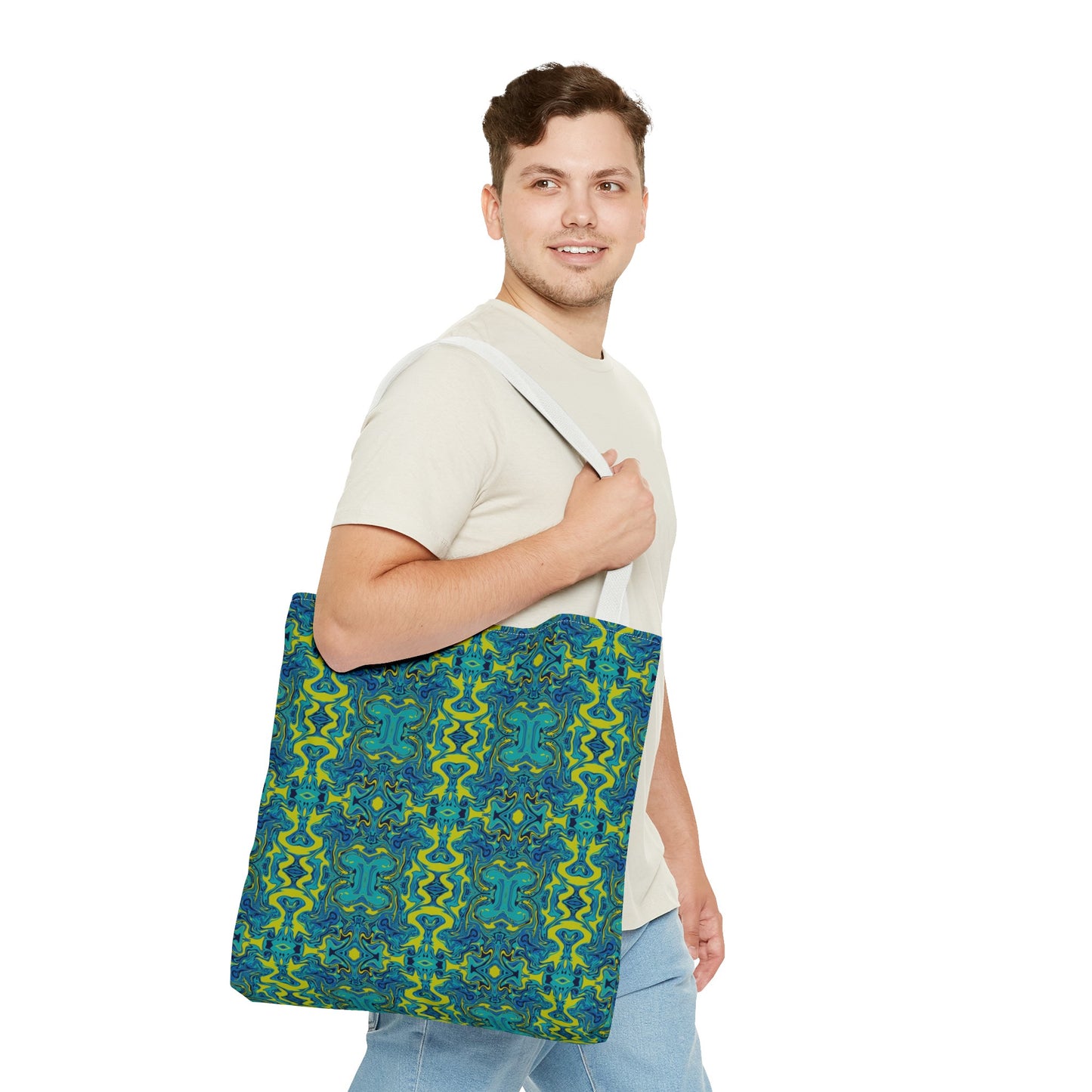 Boho Psychedelic Liquify Tote Bag