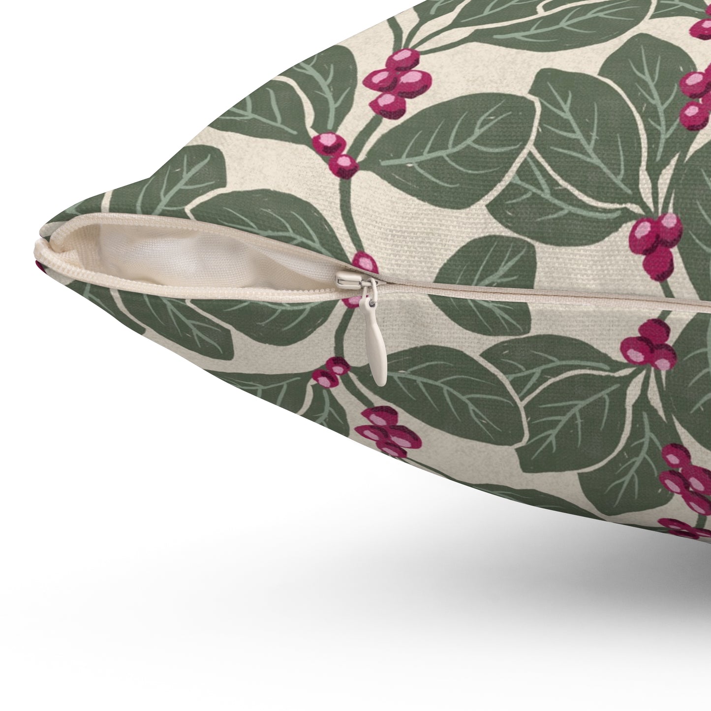 Honeysuckle Vine Spun Polyester Square Pillow