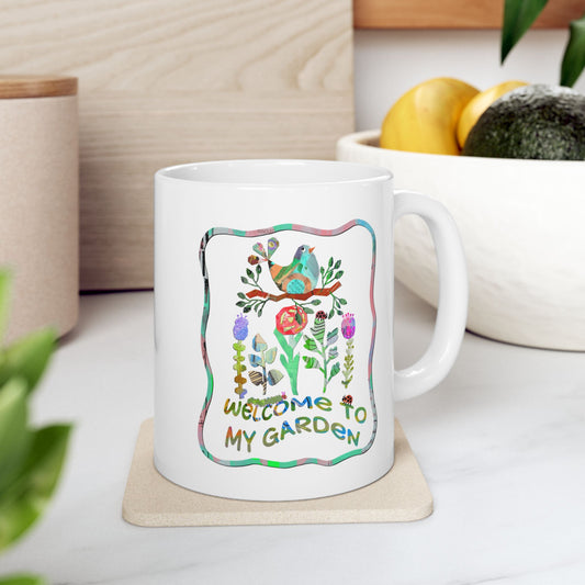 Welcome to My Garden Collage Ceramic Mug 11oz & 15oz