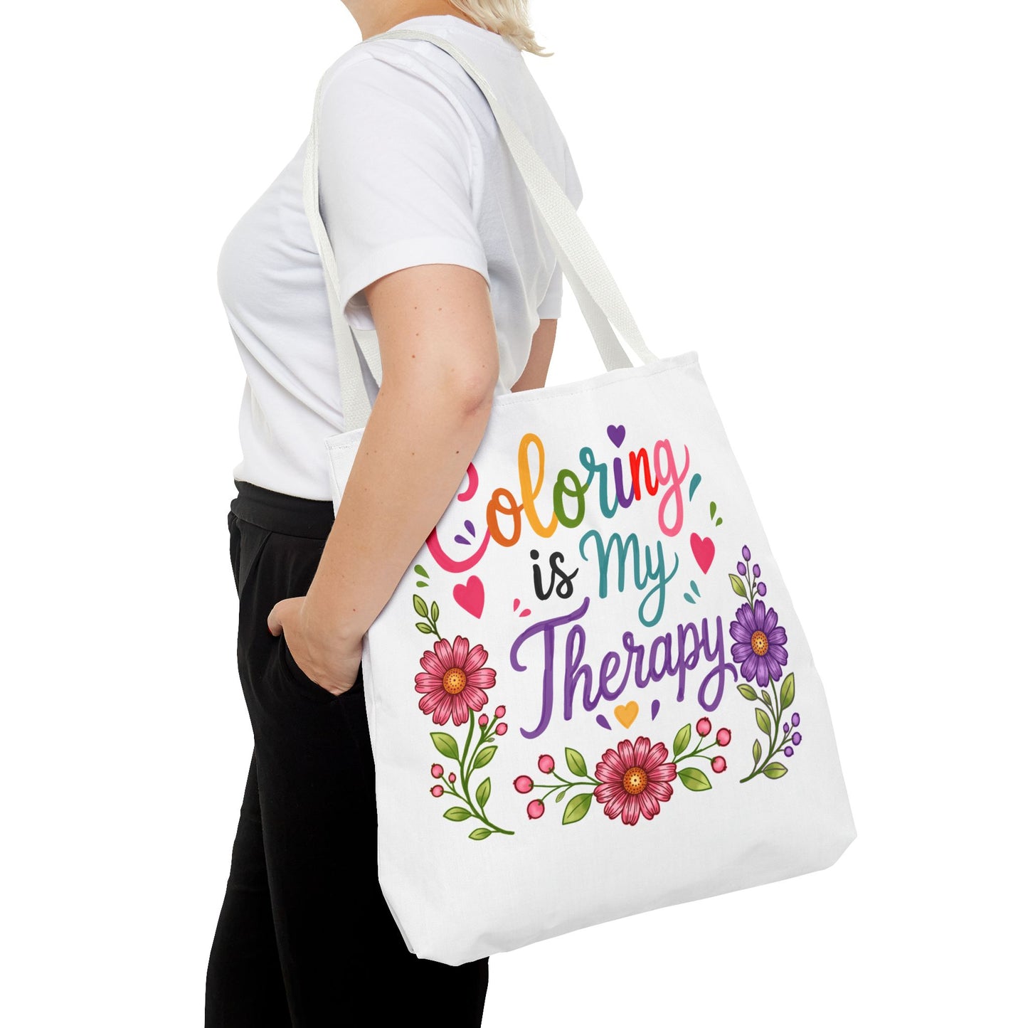 Coloring is My Therapy Tote Bag