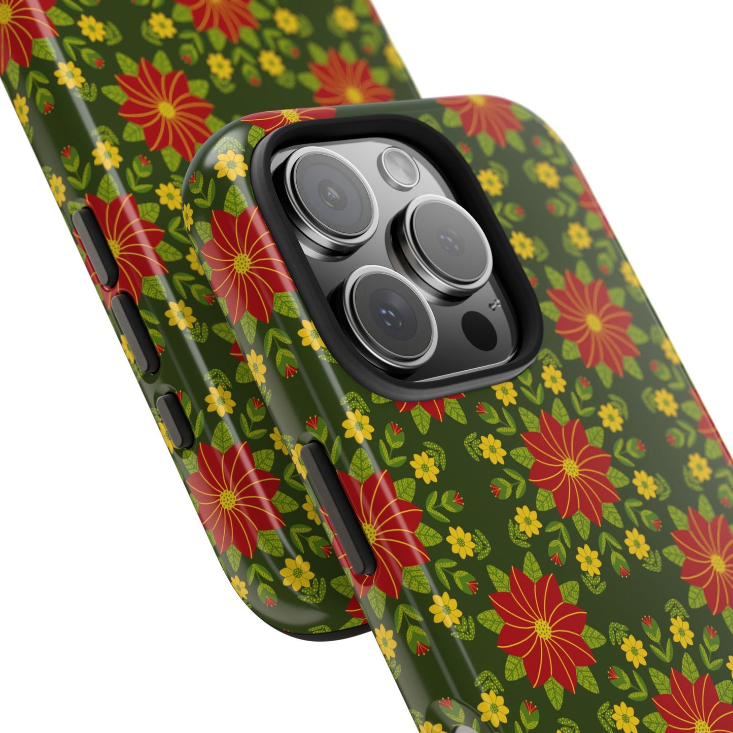 Poinsettias Tough Phone Cases