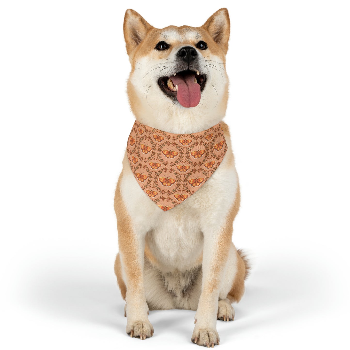 Moths & Vines Pet Bandana Collar