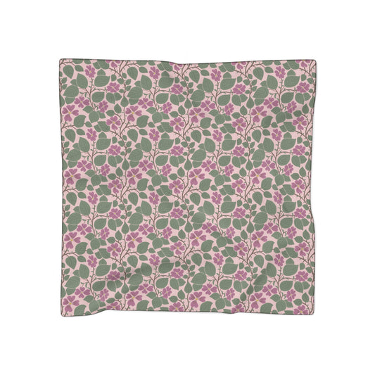 Pink Dogwoods Square Poly Scarf