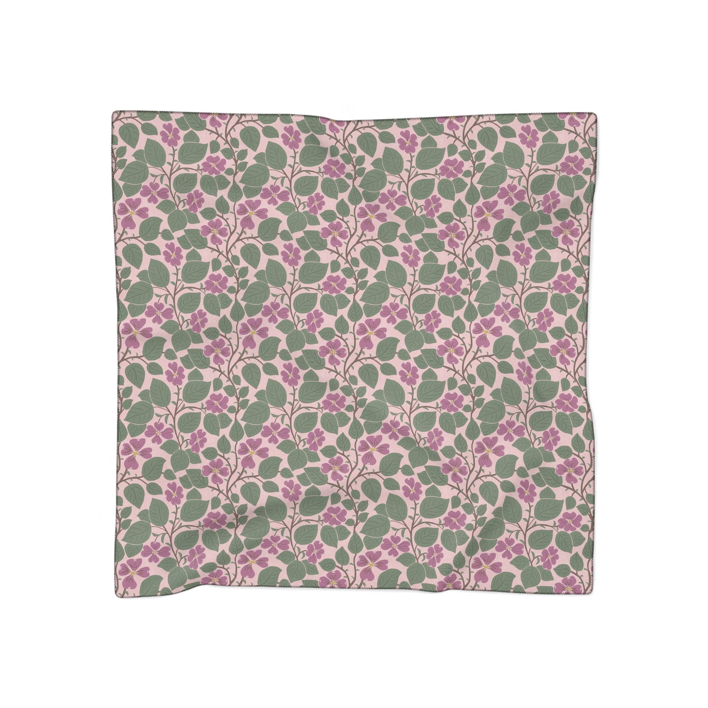 Pink Dogwoods Square Poly Scarf