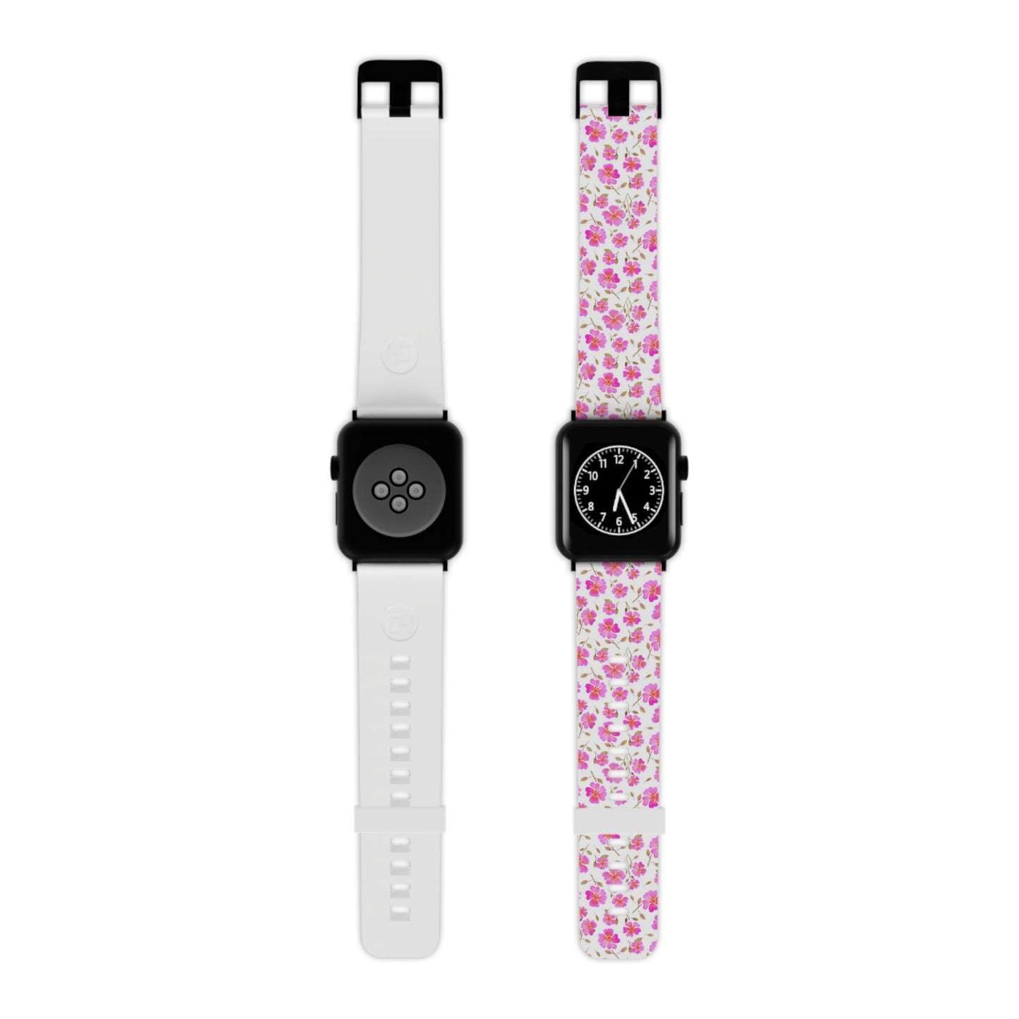 Hot Pink Wild Roses Watch Band for Apple Watch