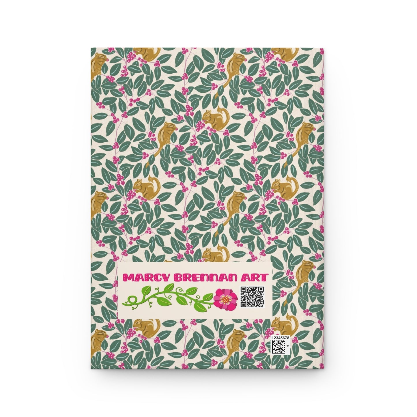 Wintergreen and Chipmunks Hardcover Journal Matte