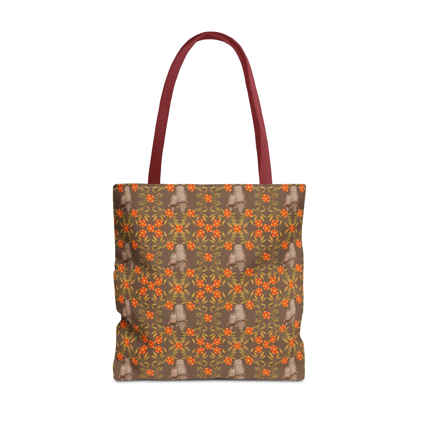 Owls and Flowering Vines Tote Bag