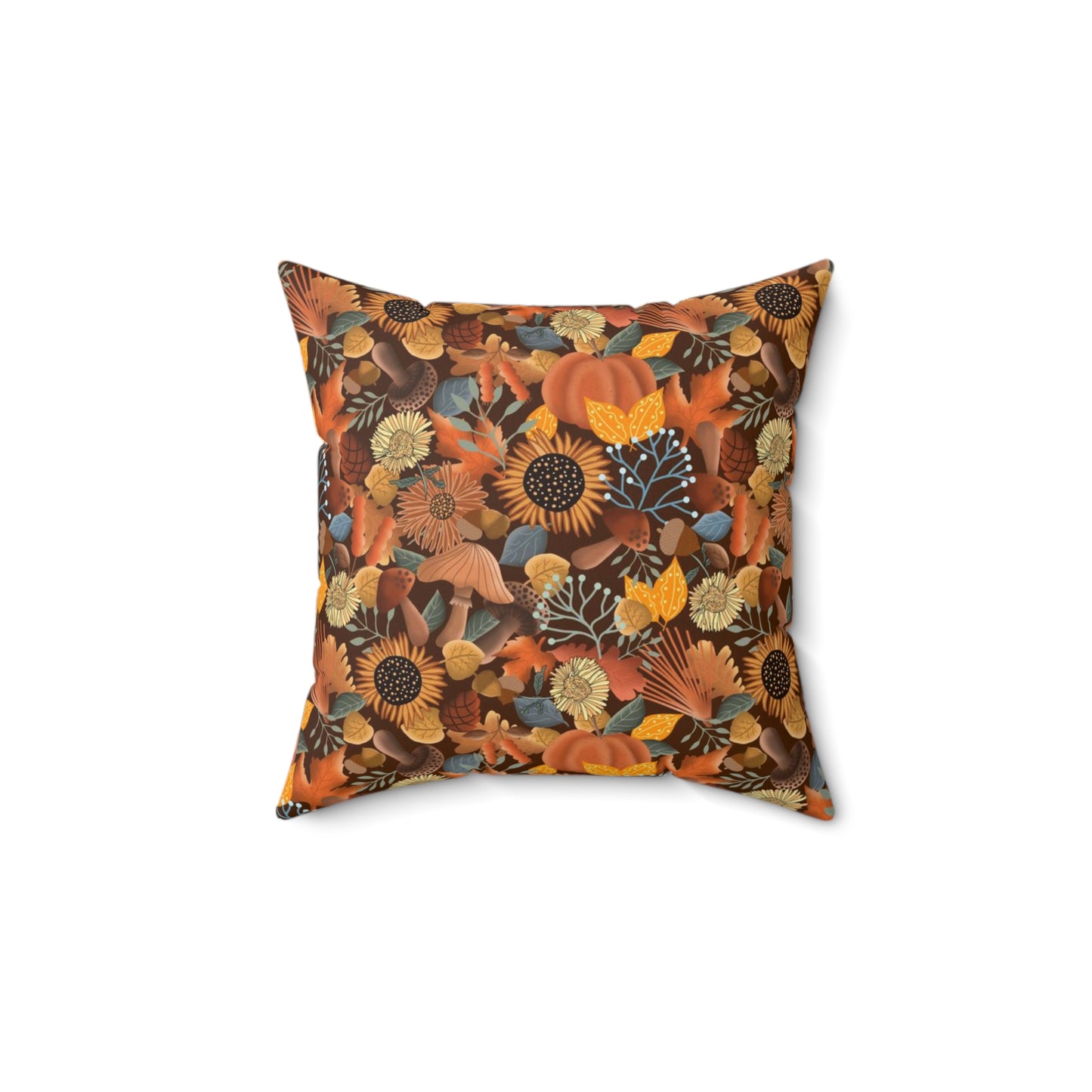 Autumnal Woodlands Spun Polyester Square Pillow