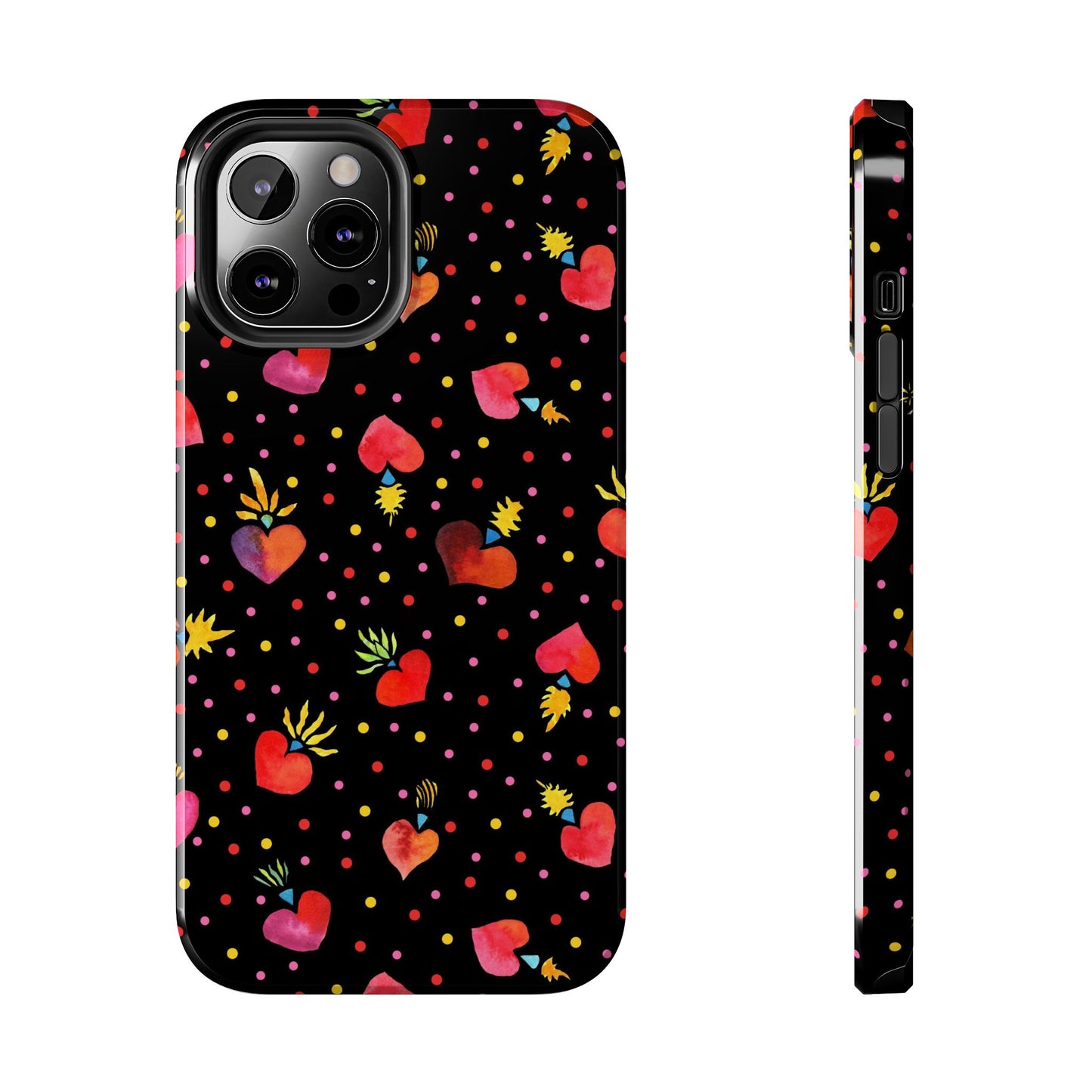 Frida Flaming Hearts Tough Phone Cases