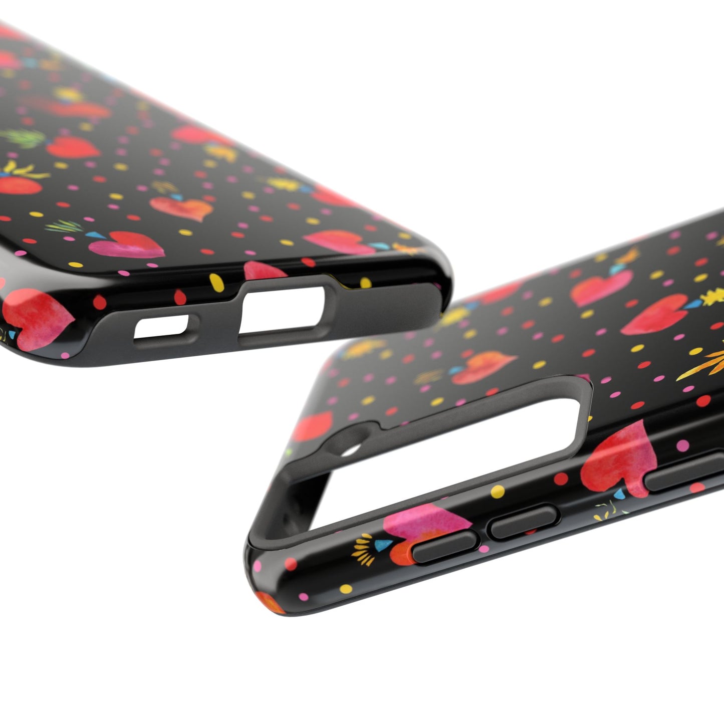 Frida Flaming Hearts Tough Phone Cases