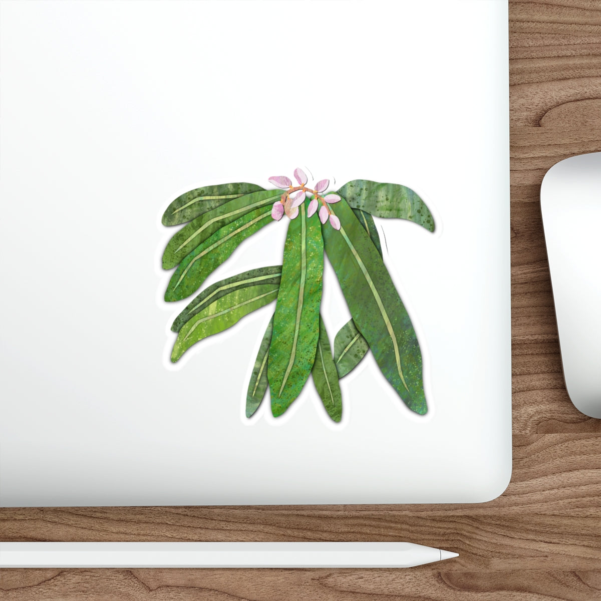 Alpinia or Shell Ginger, Tropical Flower Die-Cut Stickers