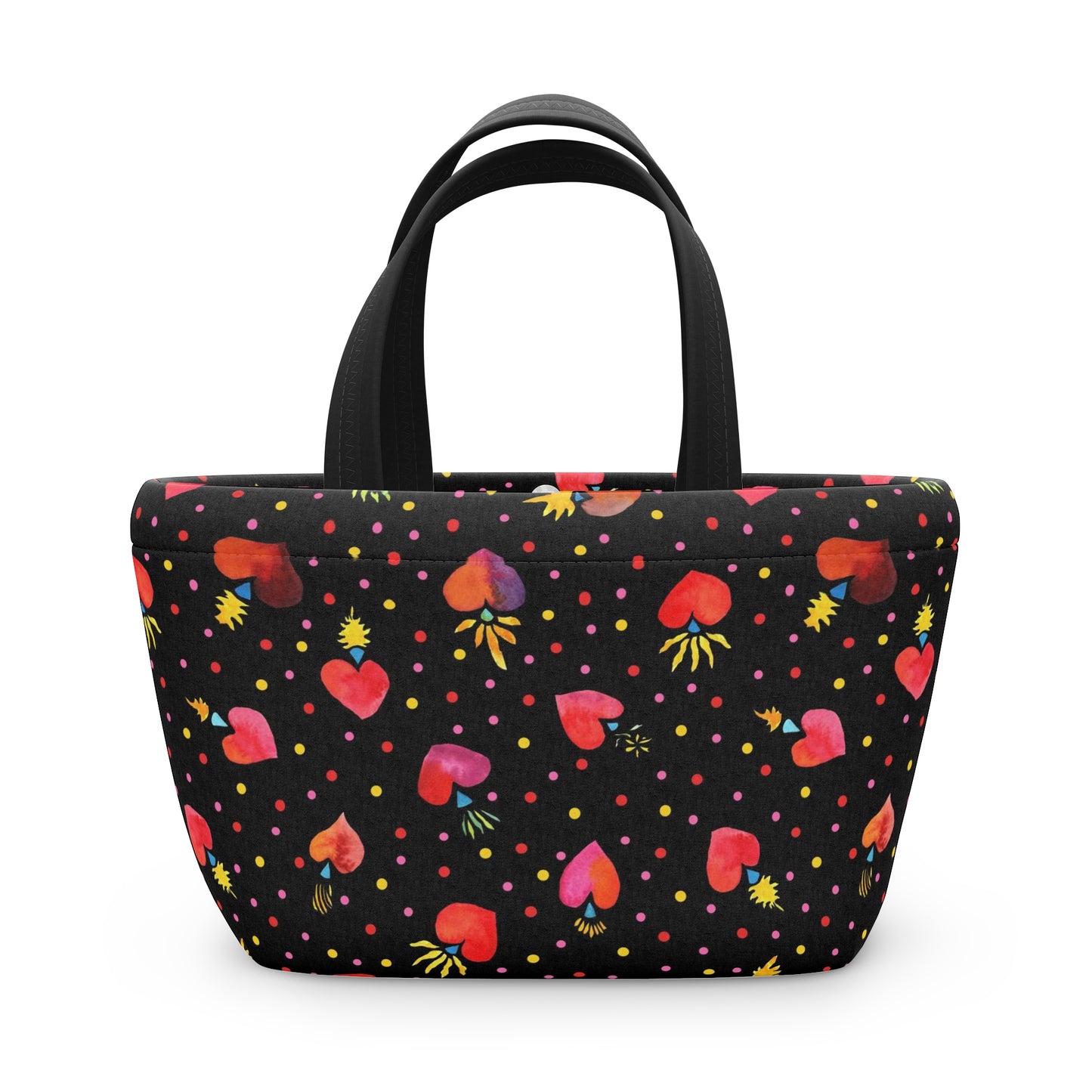 Frida Flaming Hearts Lunch Bag