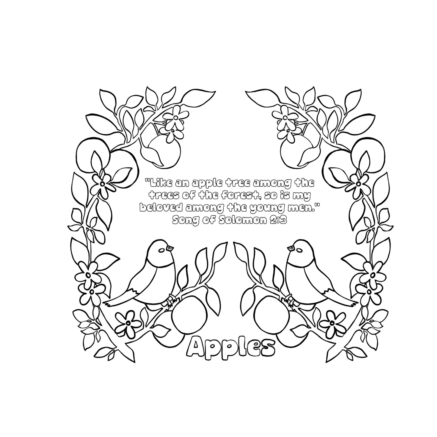Faith & Fruit Coloring Book
