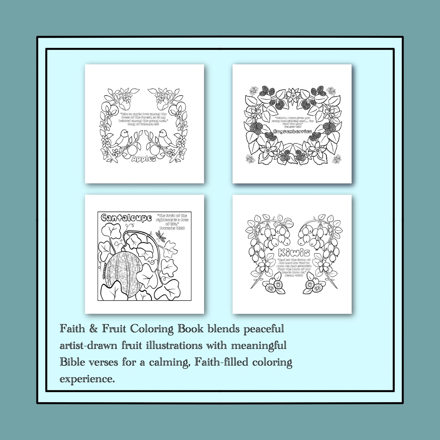 Faith & Fruit Coloring Book