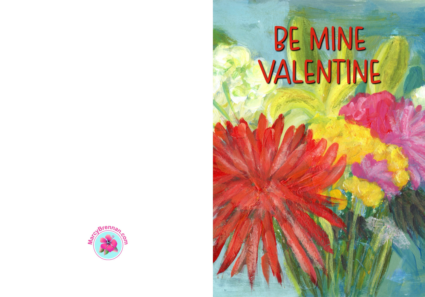 Be Mine Valentine Card - Instant Digital Download