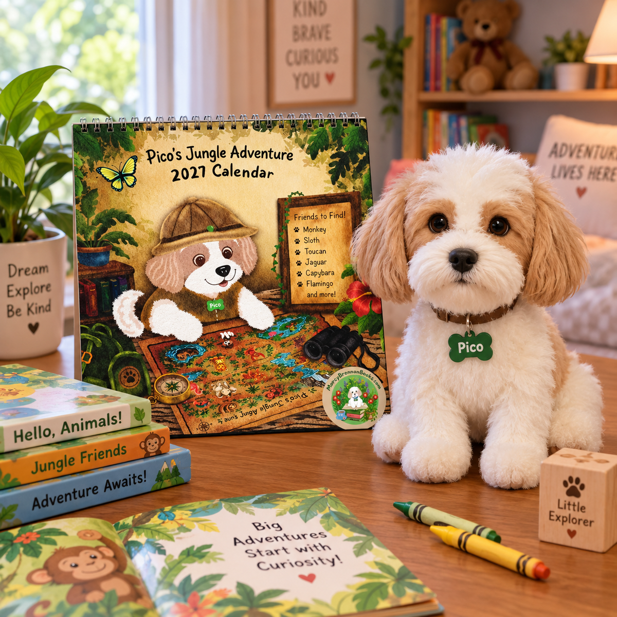 Pico’s Jungle Adventure 2027 Wall Calendar