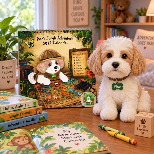 Pico’s Jungle Adventure 2027 Wall Calendar