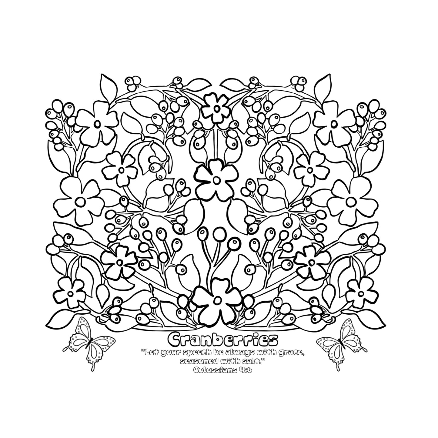 Faith & Fruit Coloring Book