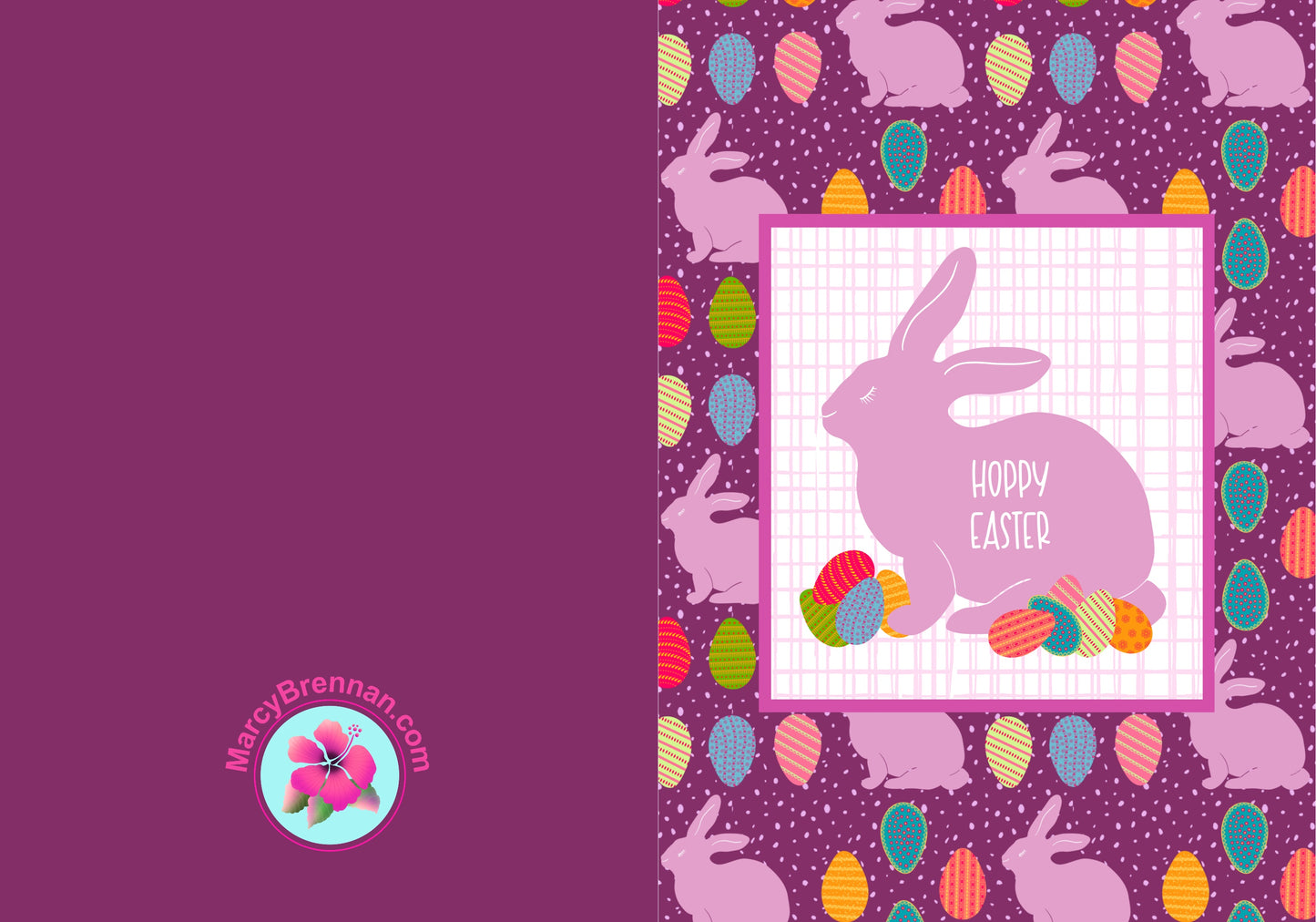 digital download Easter card, instant download Easter card, Digital download cute bunny Easter card