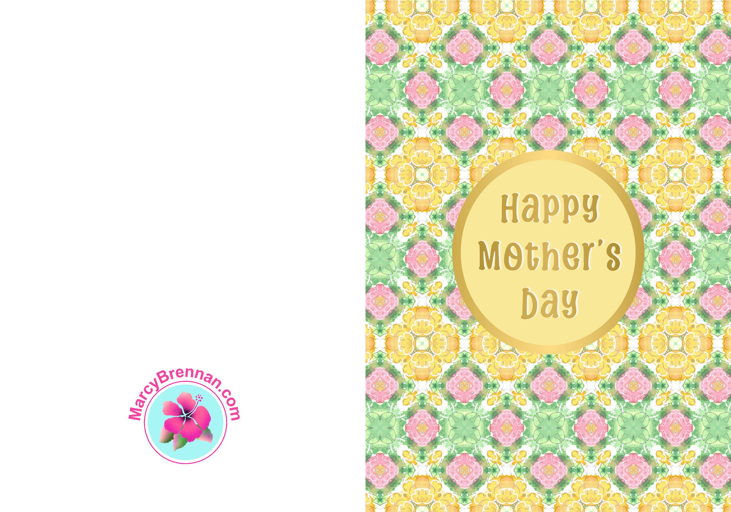 Happy Mother’s Day - Pink and Yellow Diamond-Shaped Gardens