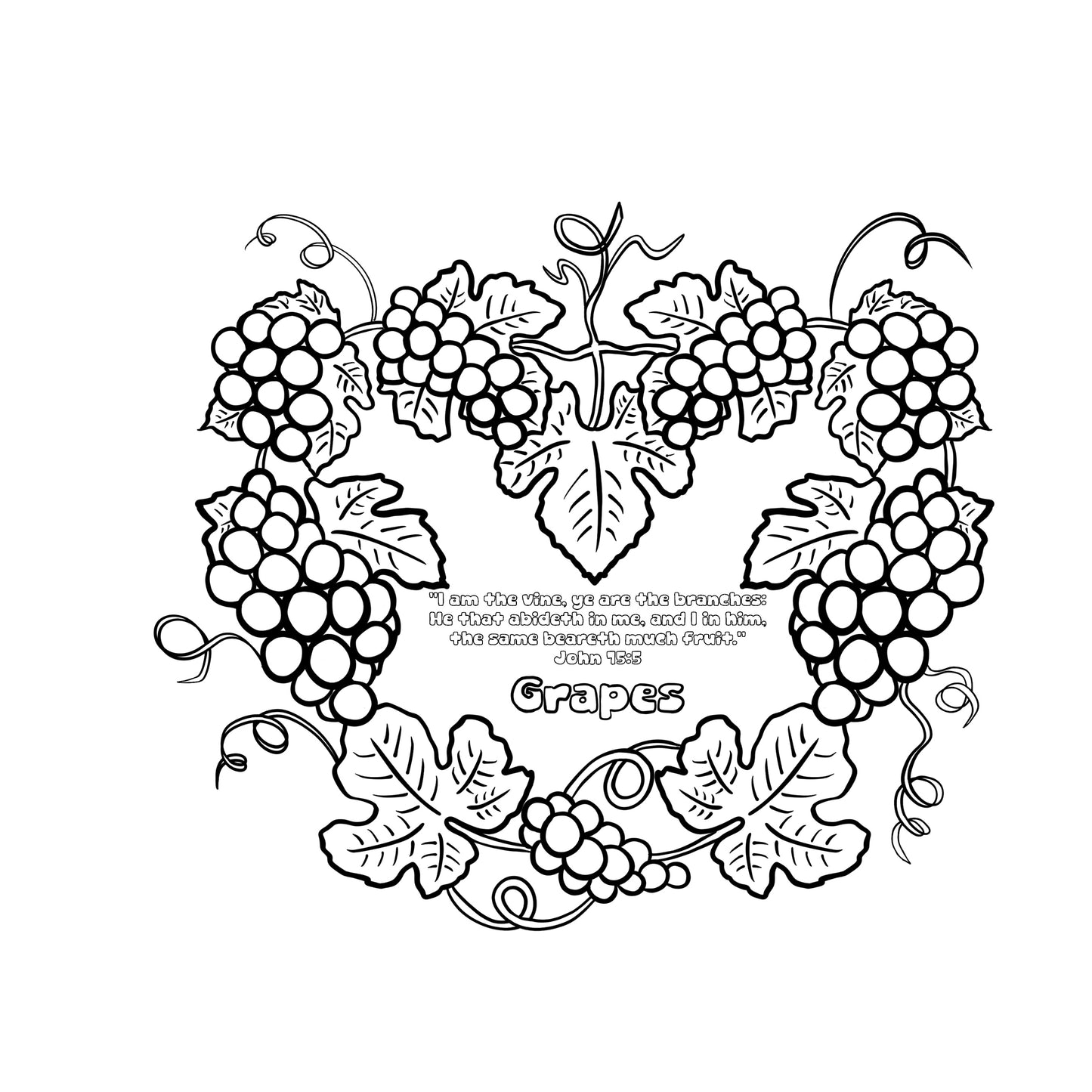 Faith & Fruit Coloring Book