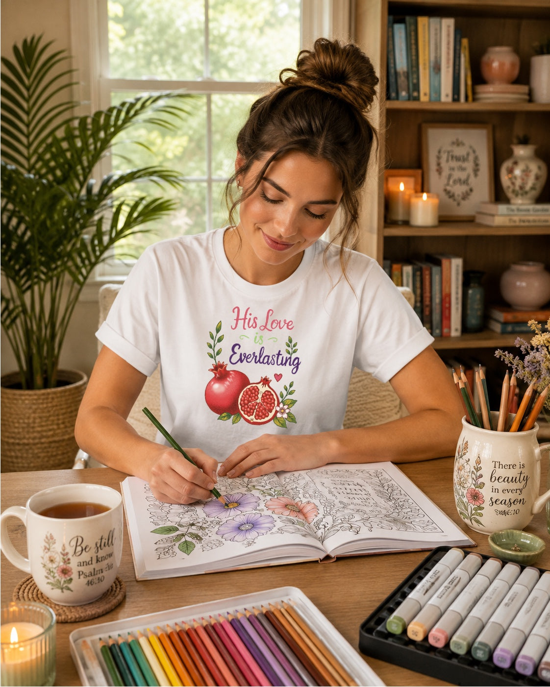 His Love Is Everlasting T-Shirt — Pomegranate Faith Tee