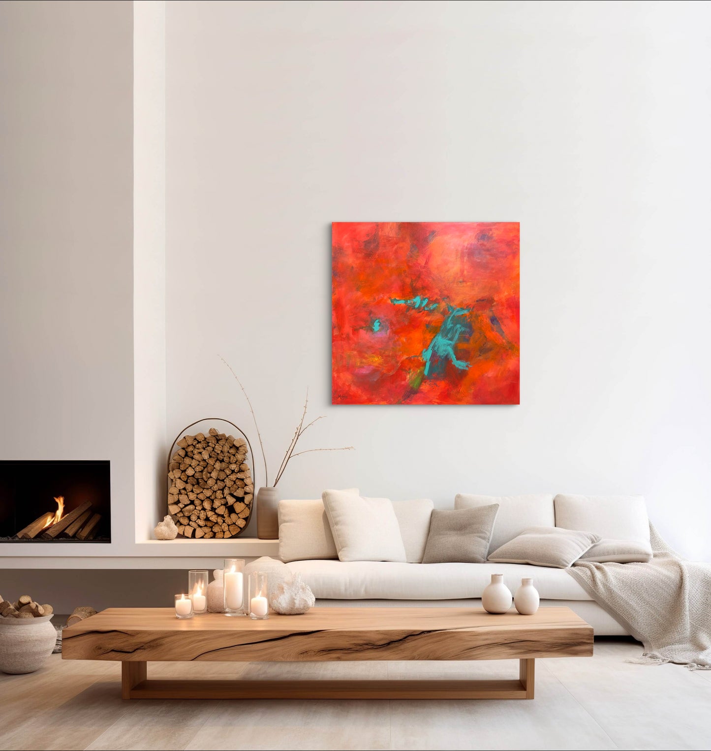 Fire Dance - Premium Matte Paper Wooden Framed Poster