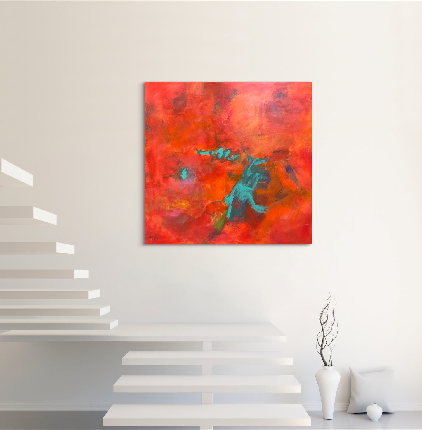 Fire Dance - Premium Matte Paper Wooden Framed Poster