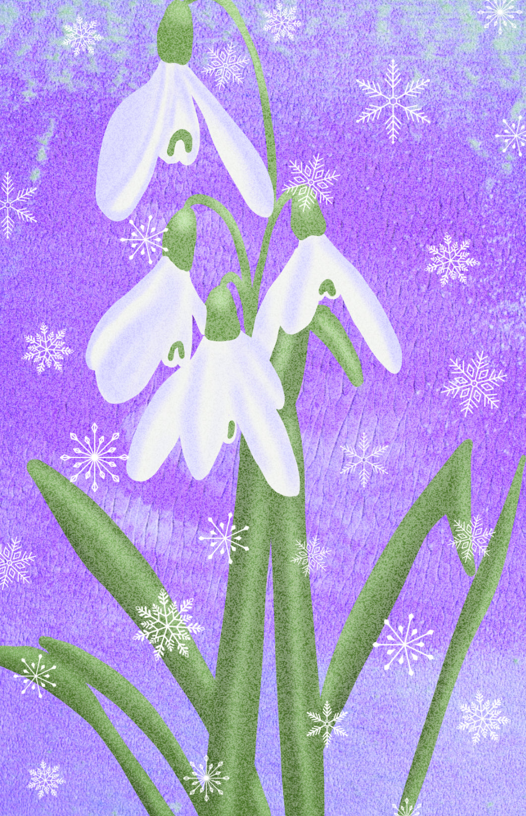 Snowdrops iPhone Wallpaper