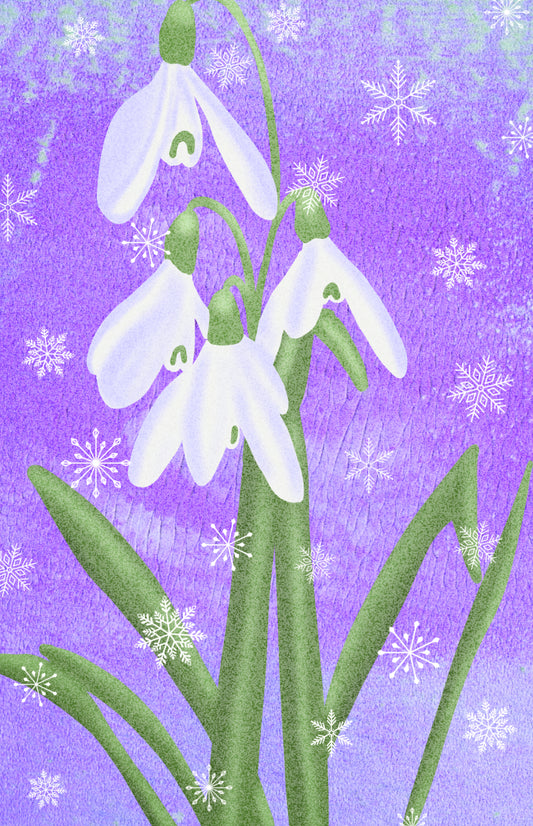 Snowdrops iPhone Wallpaper