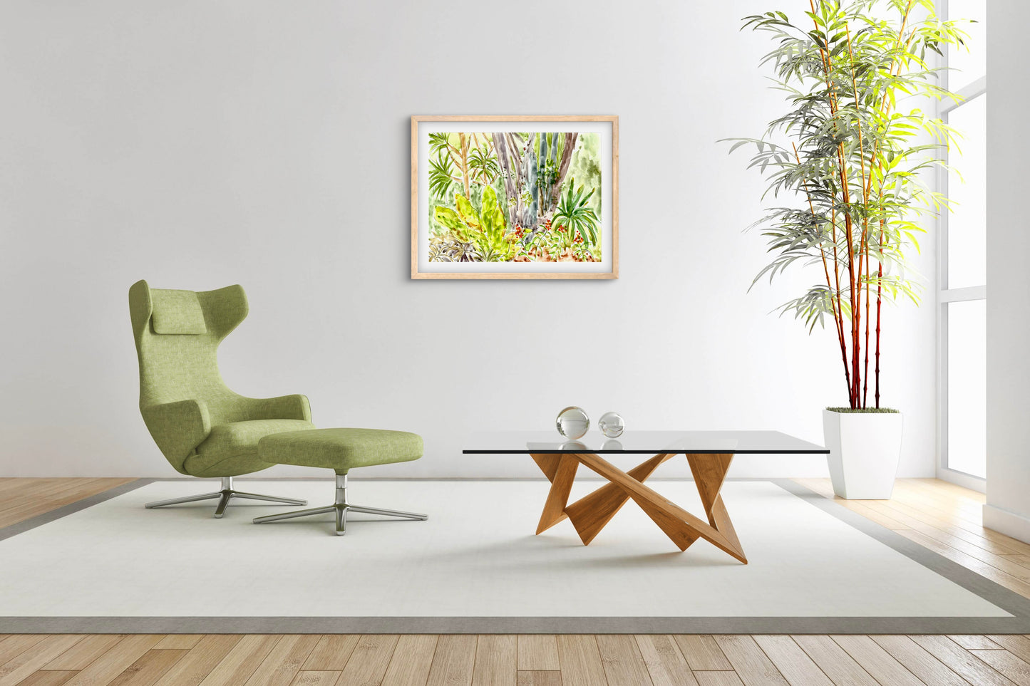 Florida Jungle - Premium Matte Paper Wooden Framed Poster