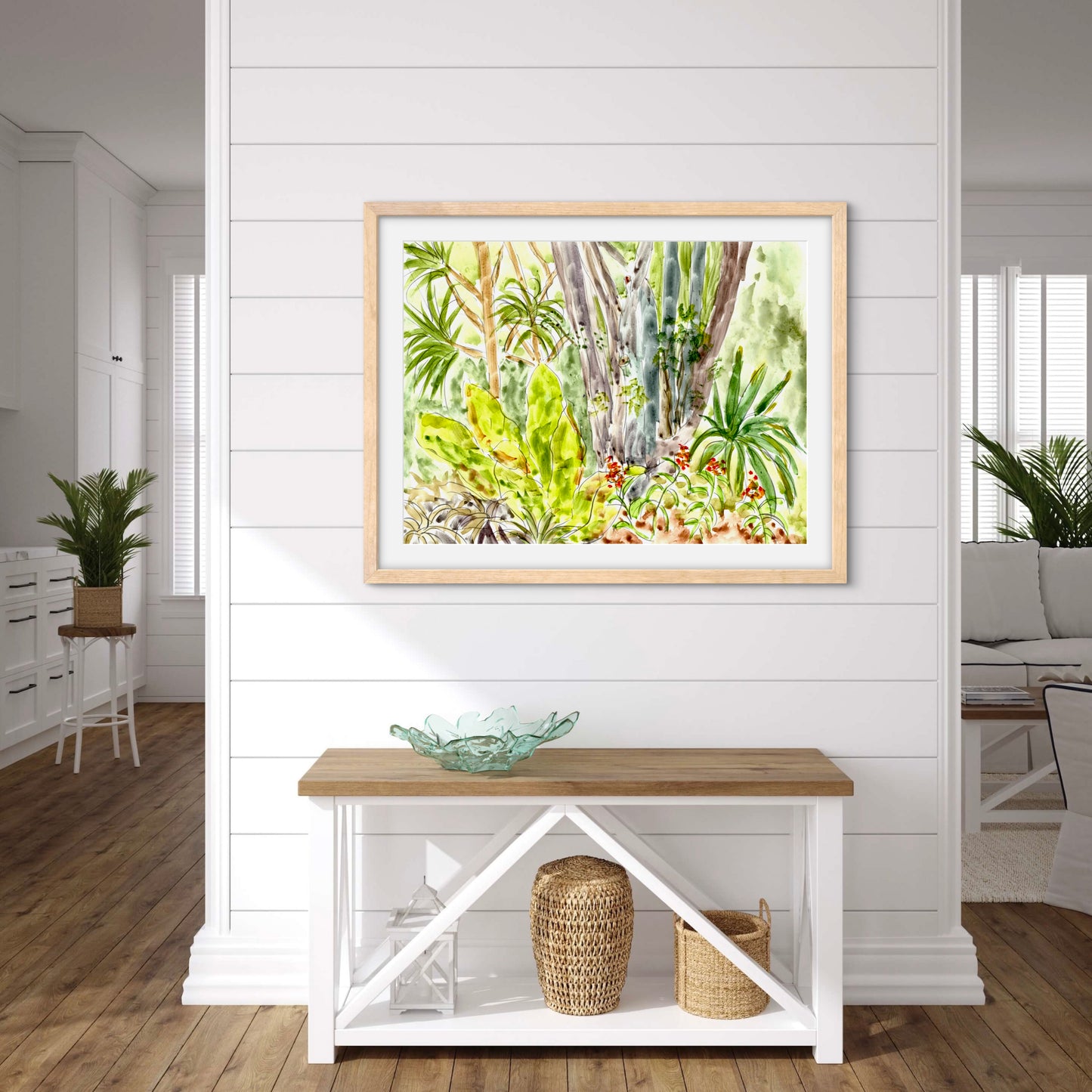 Florida Jungle - Premium Matte Paper Wooden Framed Poster